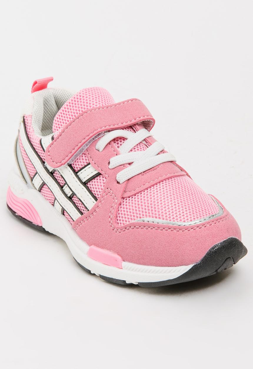 Pop Candy - Girls PU Suede Sneakers Mid Pink
