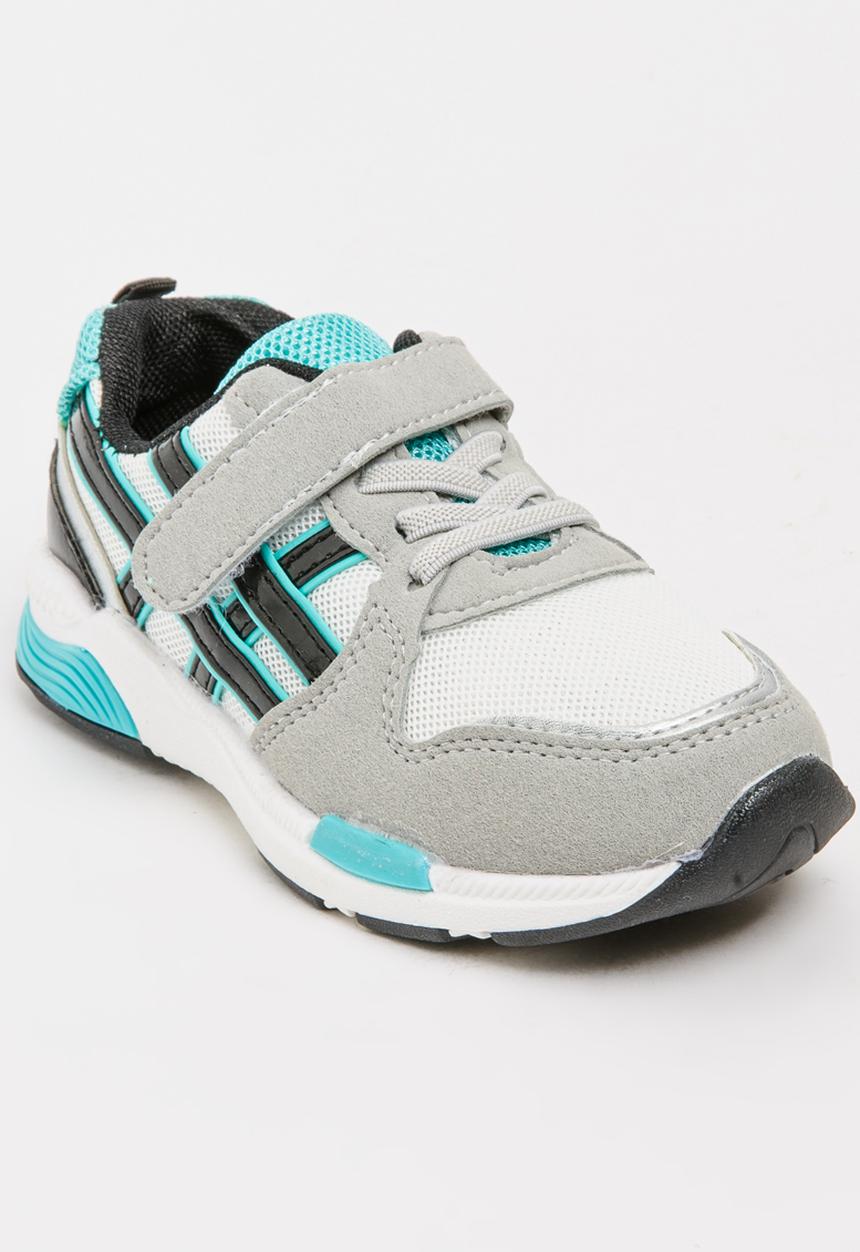 Pop Candy - Boys PU Suede Sneakers Grey