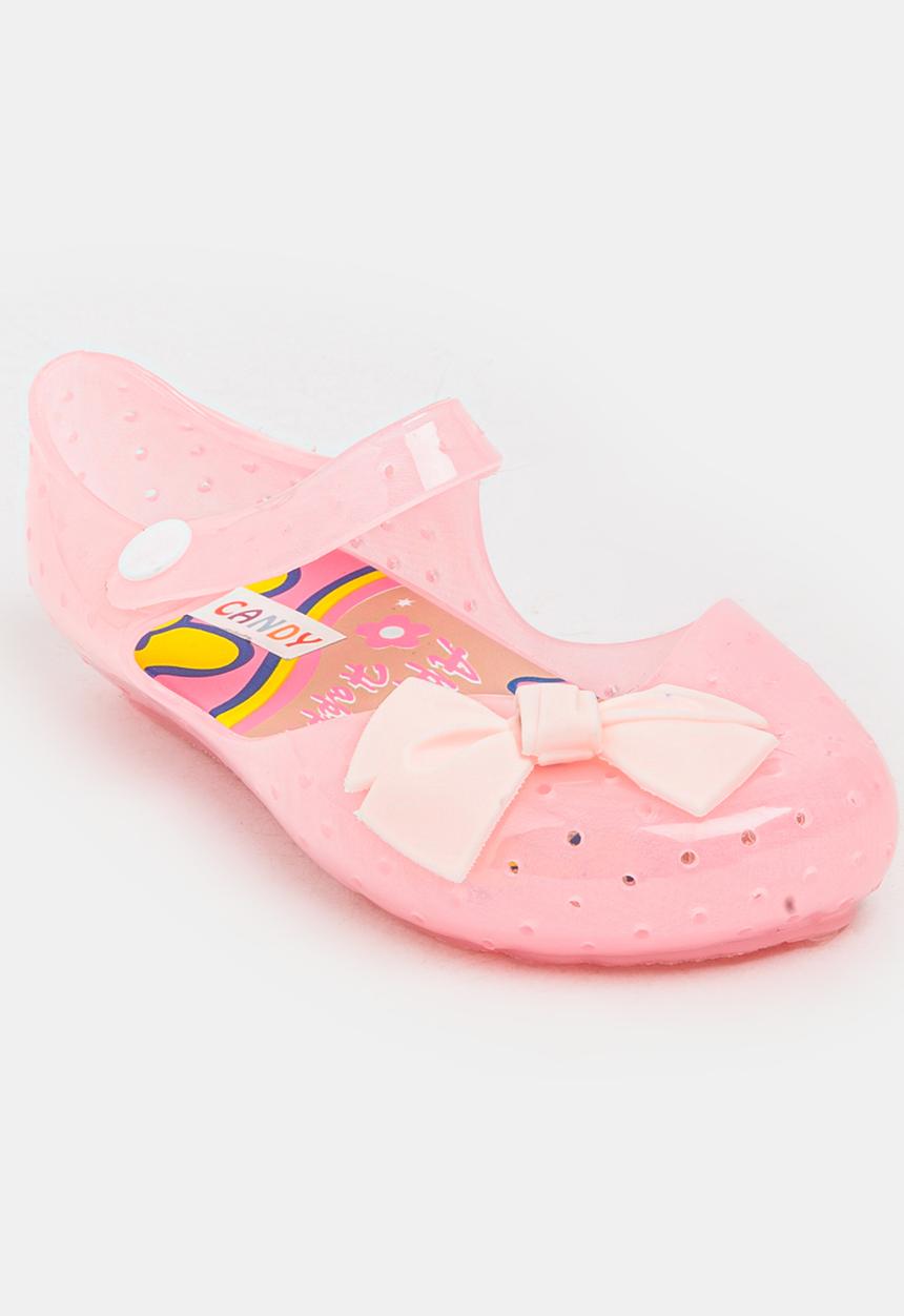 Pop Candy - Girls Jelly Pumps Mid Pink
