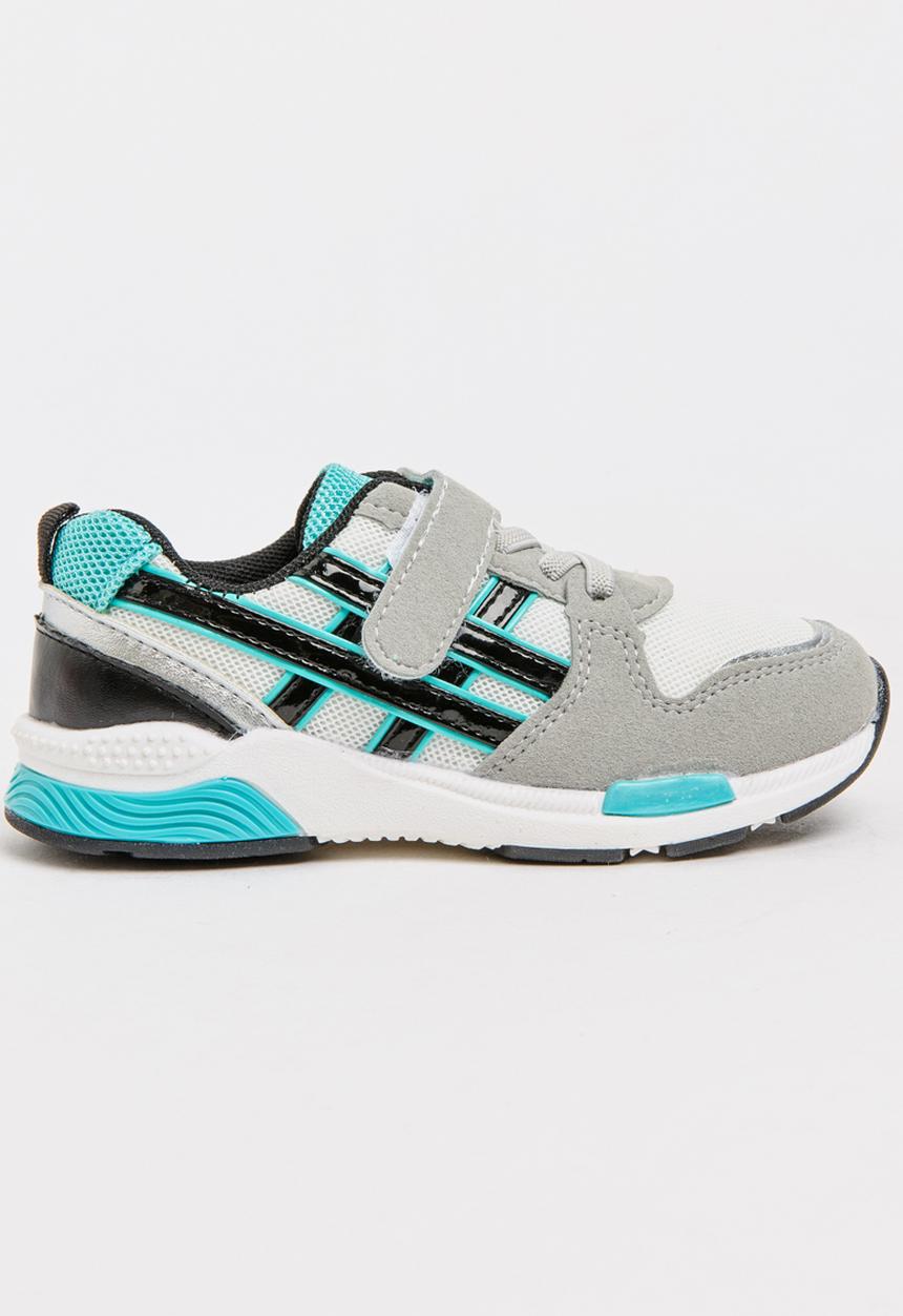 Pop Candy - Boys PU Suede Sneakers Grey