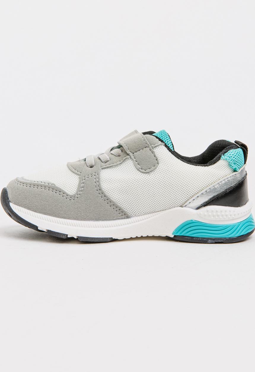 Pop Candy - Boys PU Suede Sneakers Grey