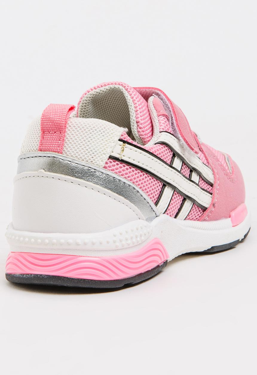 Pop Candy - Girls PU Suede Sneakers Mid Pink