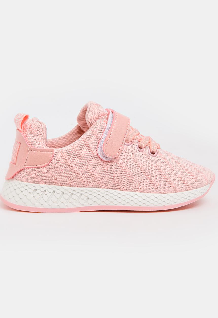 Pop Candy - Fabric Top Sneakers Pale Pink