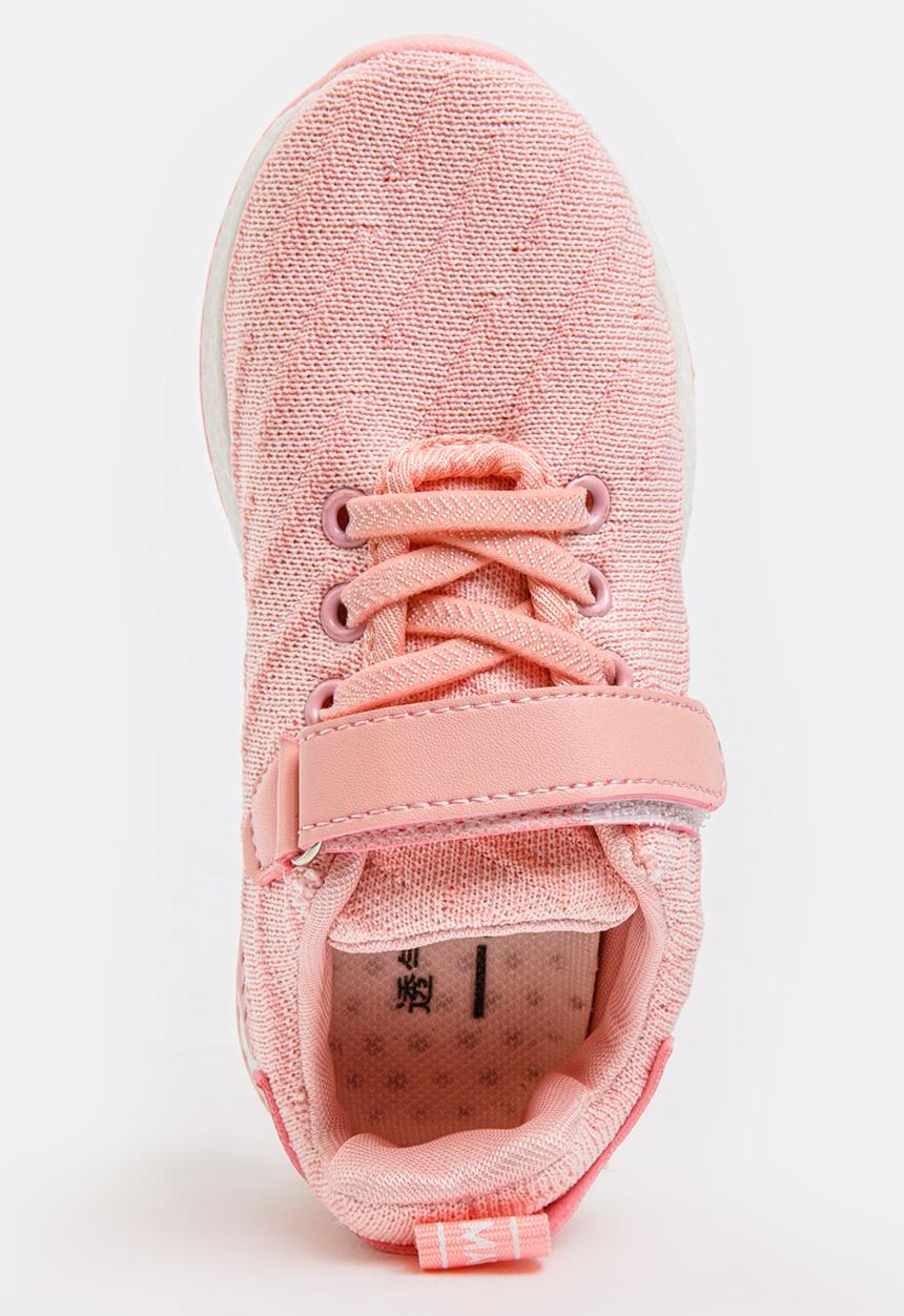Pop Candy - Fabric Top Sneakers Pale Pink