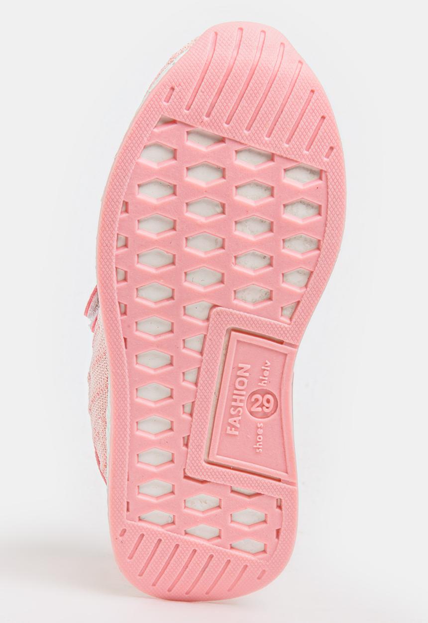Pop Candy - Fabric Top Sneakers Pale Pink
