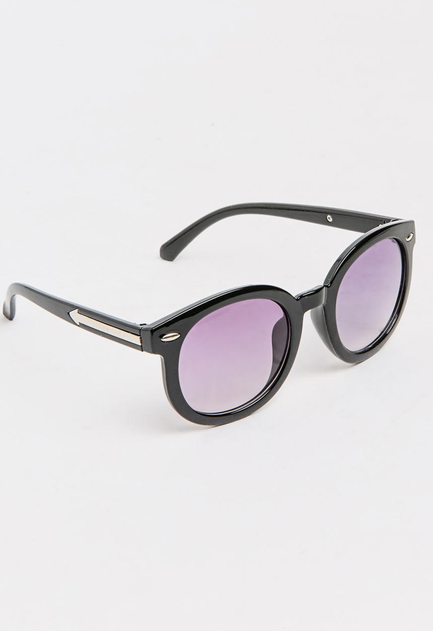 Pop Candy - Girls Plastic Sunglasses Black