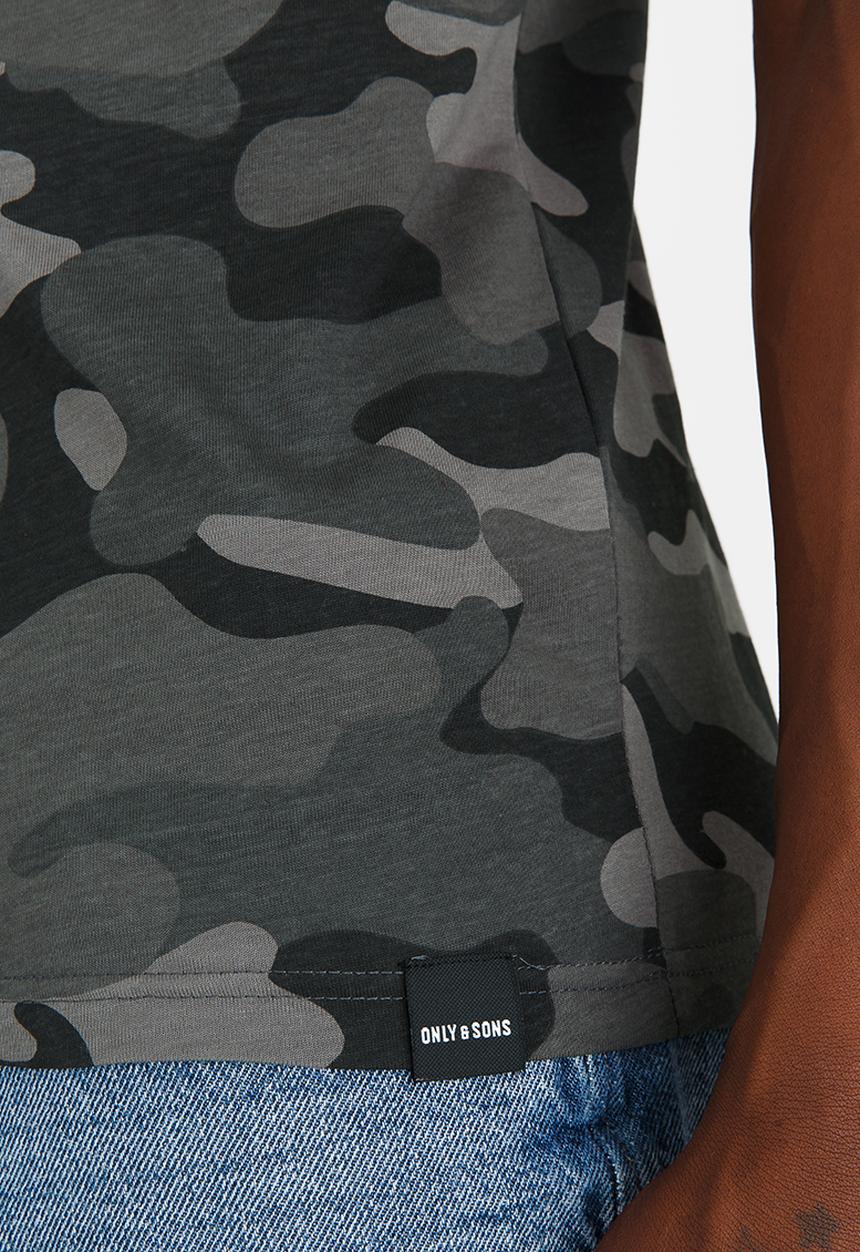 Only & Sons - Thomas Camo Print Tee Multi-colour