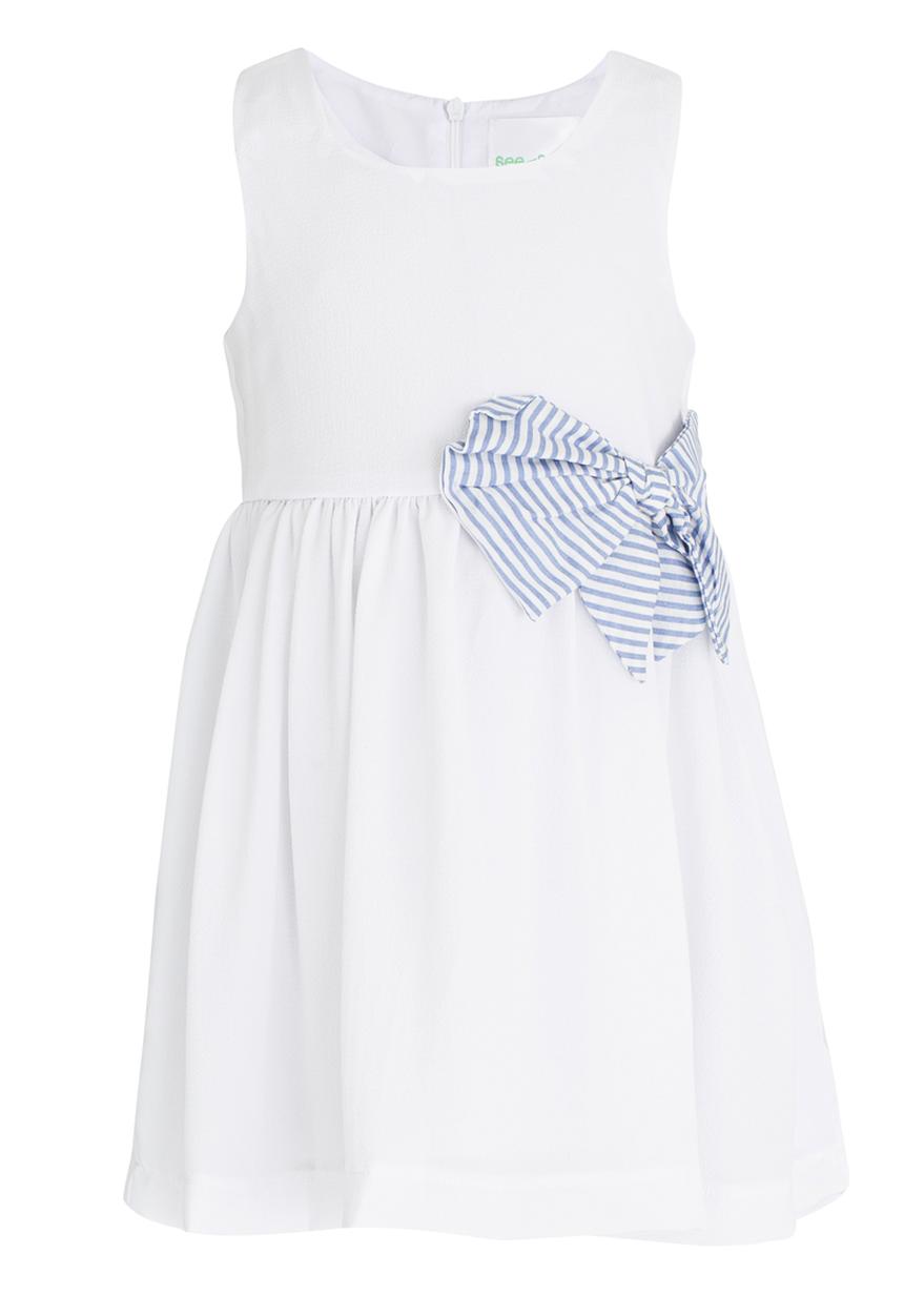 See-Saw - Fit & Flare Chiffon Dress White
