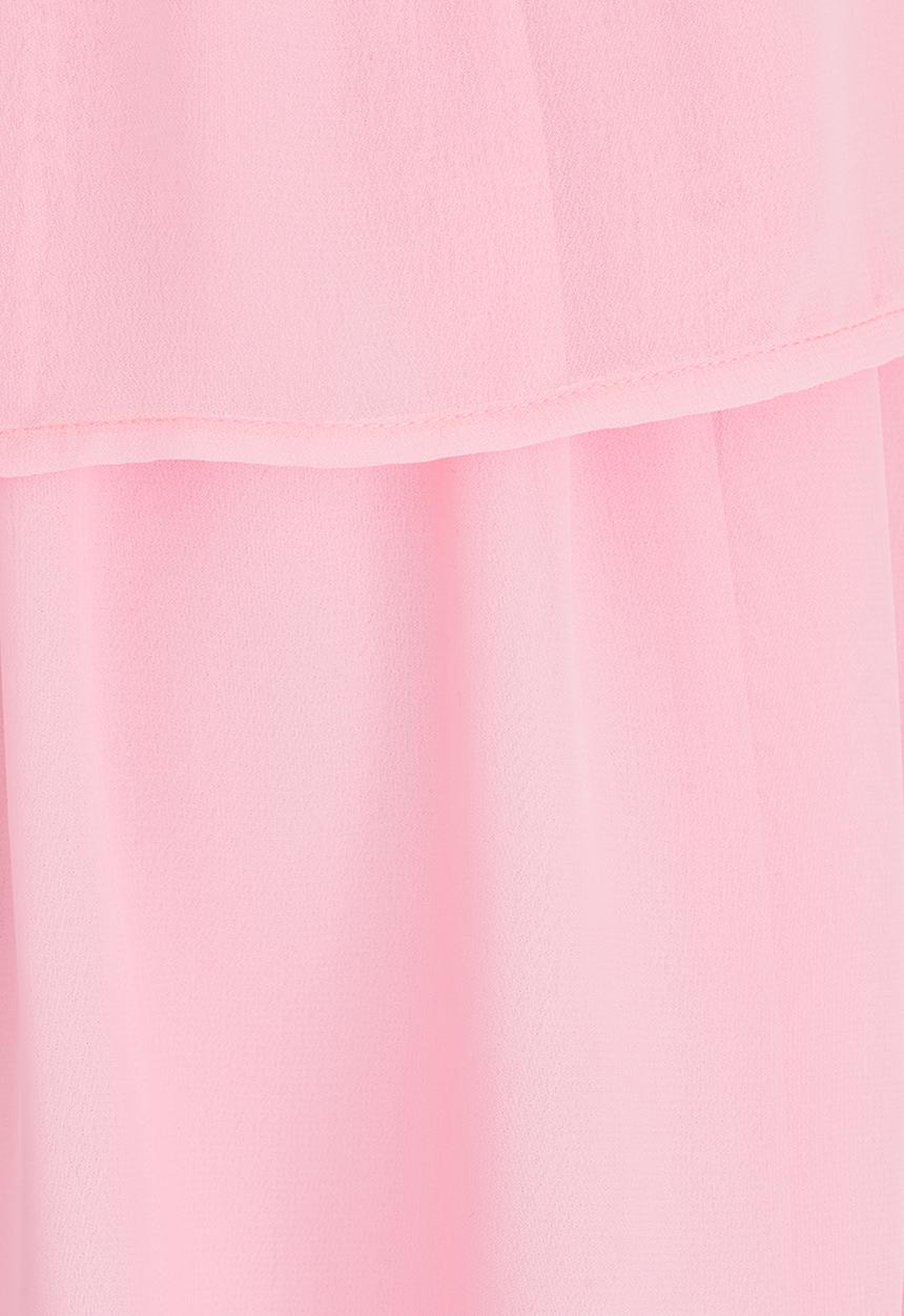 Rebel Republic - Chiffon Hi-Low Dress Pale Pink