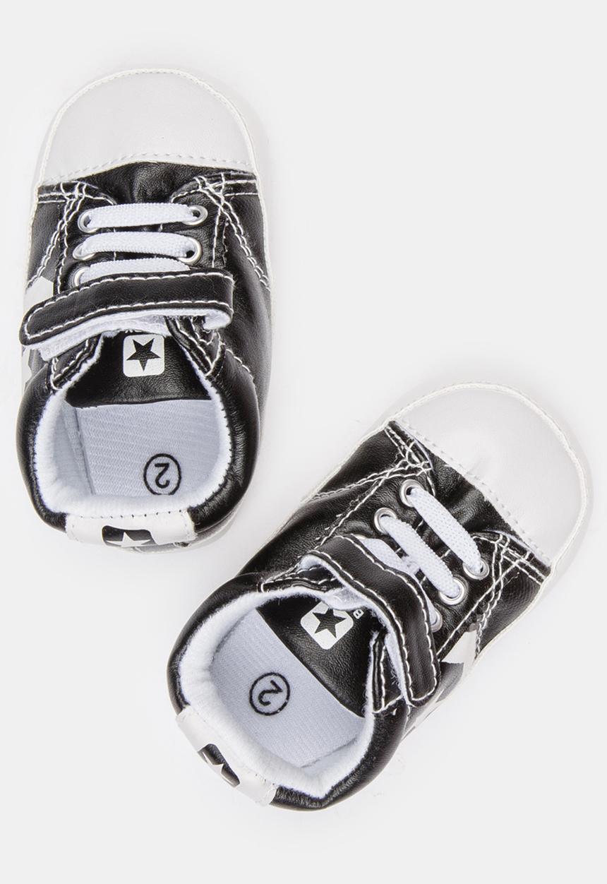 Pop Candy - Boys Star Sneakers Black