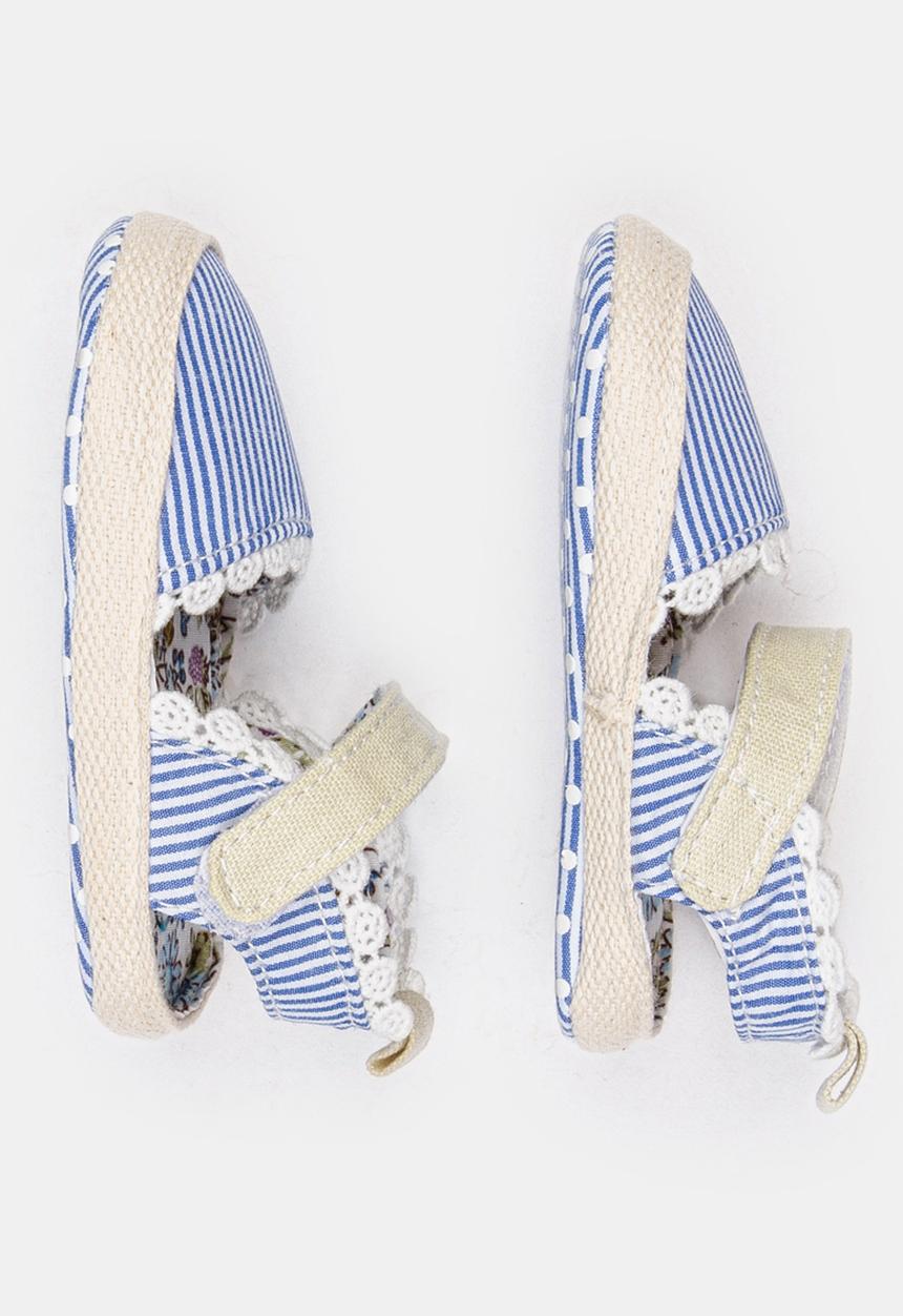 Pop Candy - Girls Stripe Espadrille Blue
