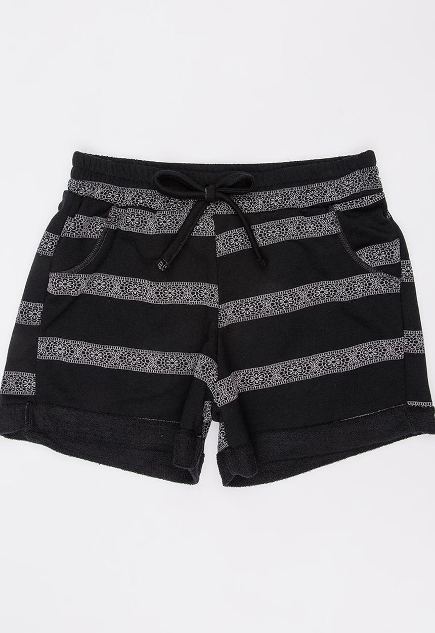Rebel Republic - Fleece Shorts Black
