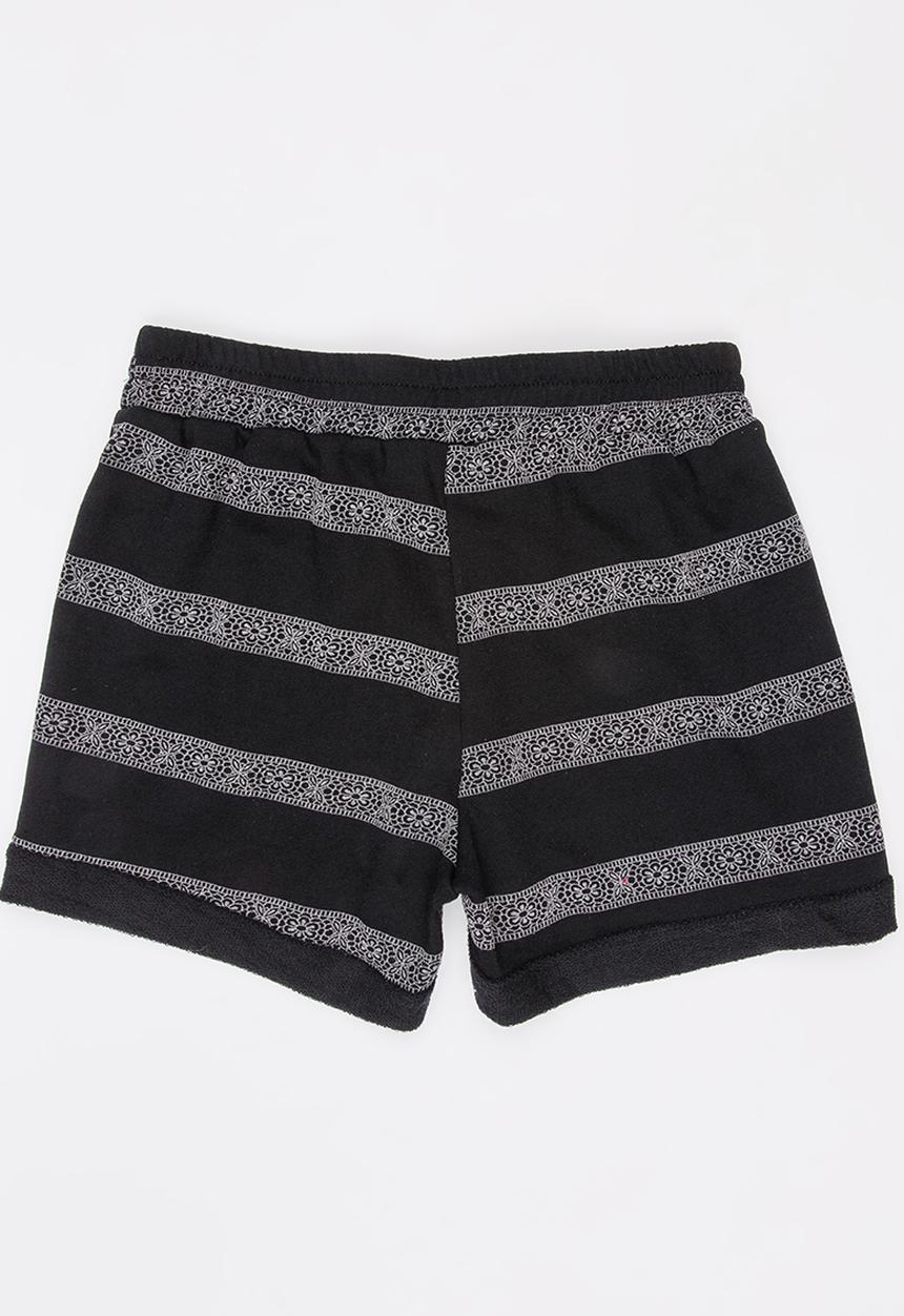 Rebel Republic - Fleece Shorts Black