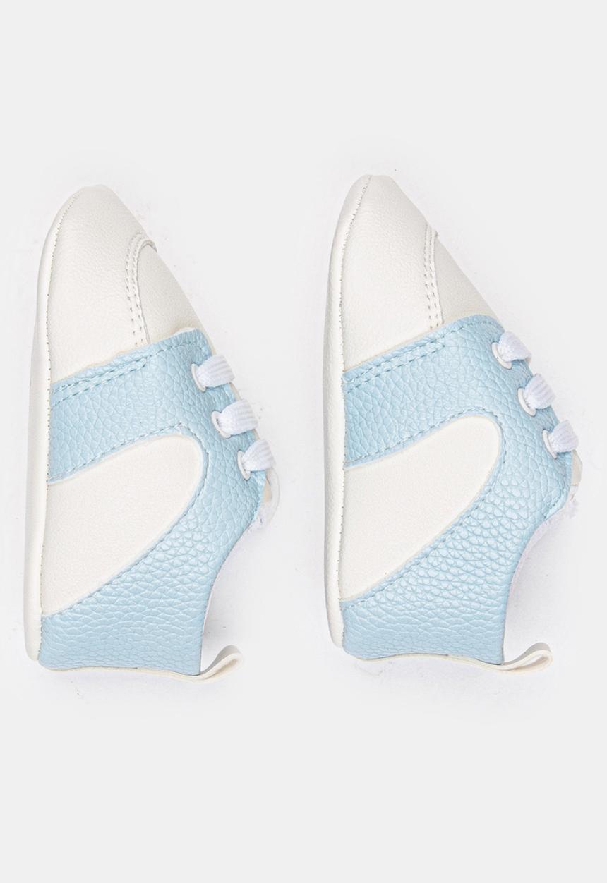 Pop Candy - Boys PU Sneaker Pale Blue