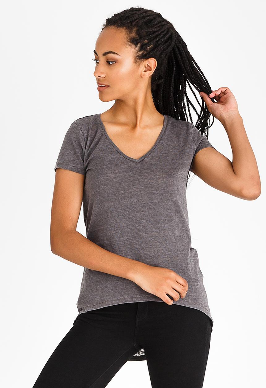 edit - V Neckline Tunic Taupe