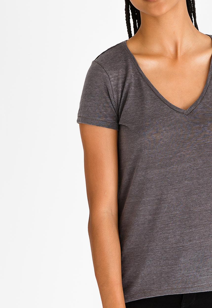 edit - V Neckline Tunic Taupe