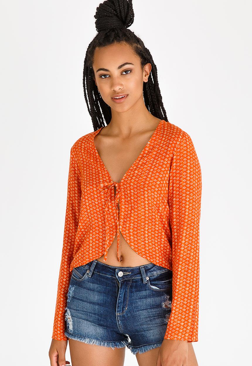 Billabong  - Ikat Sun Tie Top Rust