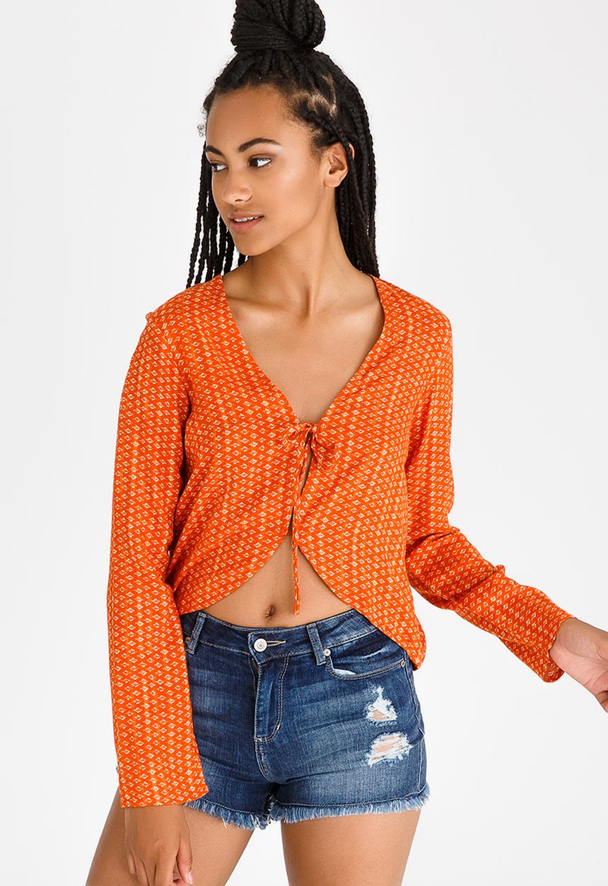 Billabong  - Ikat Sun Tie Top Rust