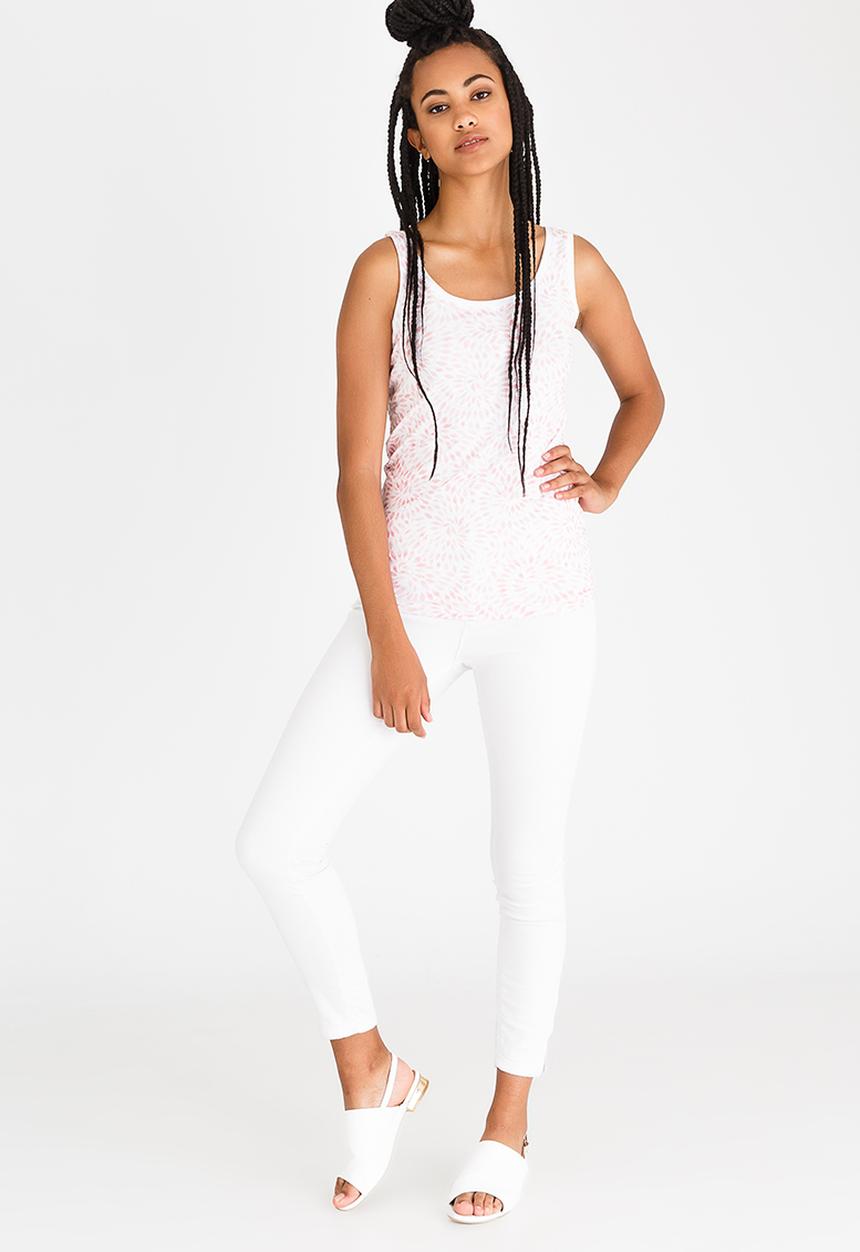 JEEP - Short Sleeve Printed Vest Coral