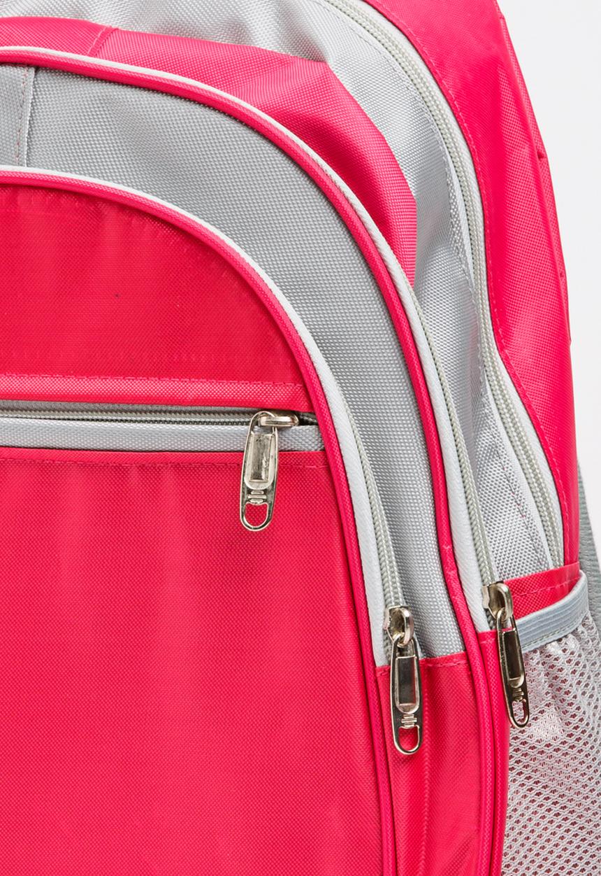 Pop Candy - Girls Colour Block Backpack Dark Pink