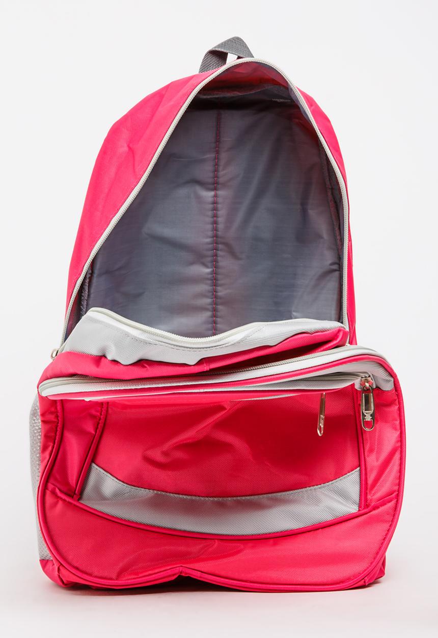 Pop Candy - Girls Colour Block Backpack Dark Pink
