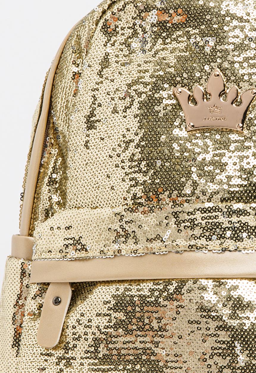 Pop Candy - Girls Sequins Backpack Gold