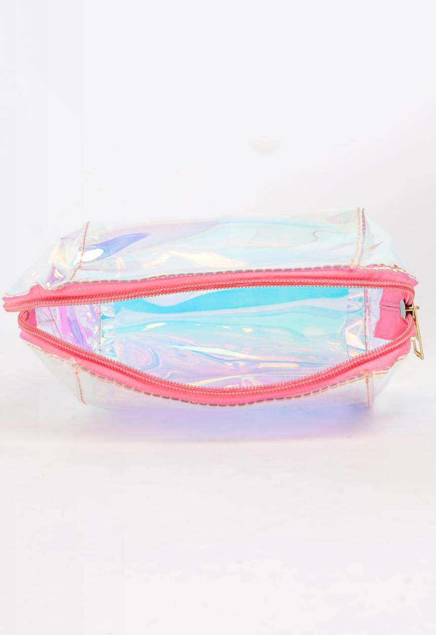 Pop Candy - Girls Iridescent Shoulder Bag Pale Blue