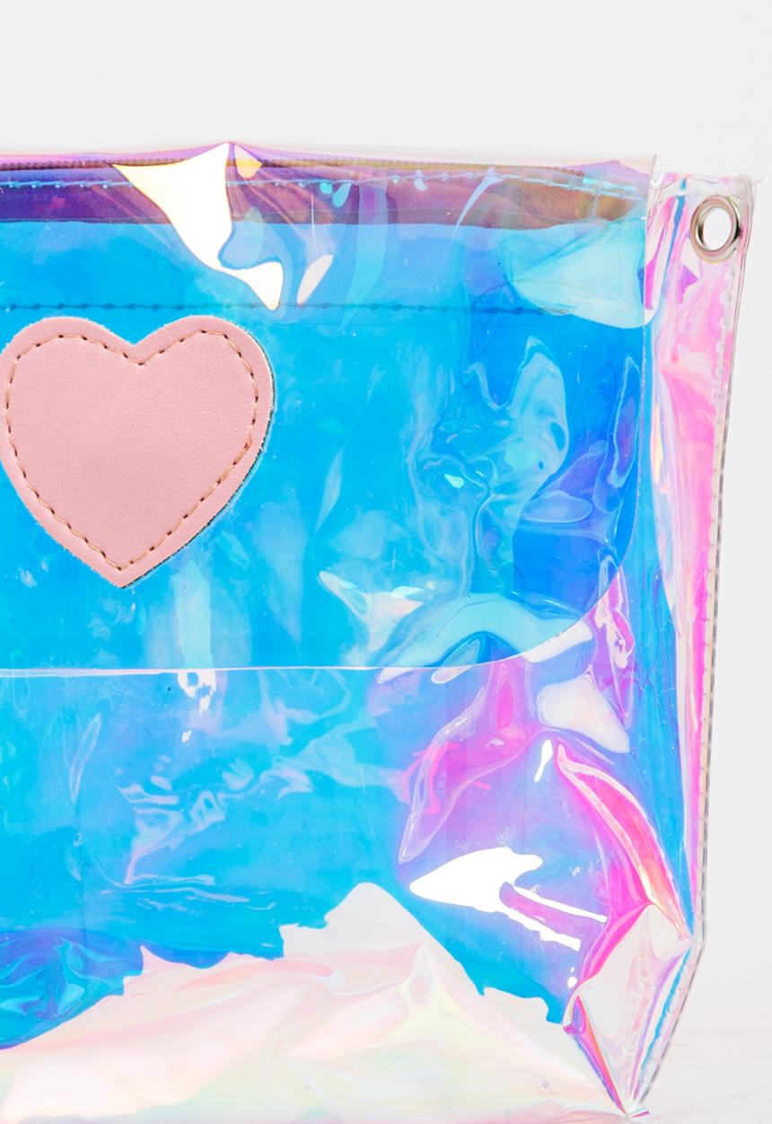Pop Candy - Girls Iridescent Shoulder Bag Pale Pink