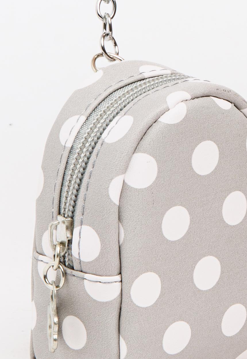 Pop Candy - Girls Spot Backpack Coin Purse Grey