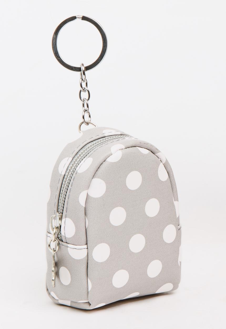 Pop Candy - Girls Spot Backpack Coin Purse Grey