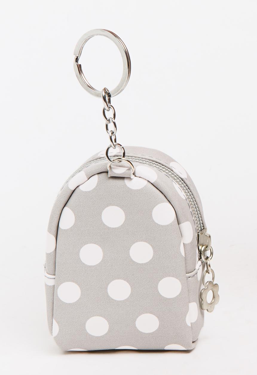 Pop Candy - Girls Spot Backpack Coin Purse Grey