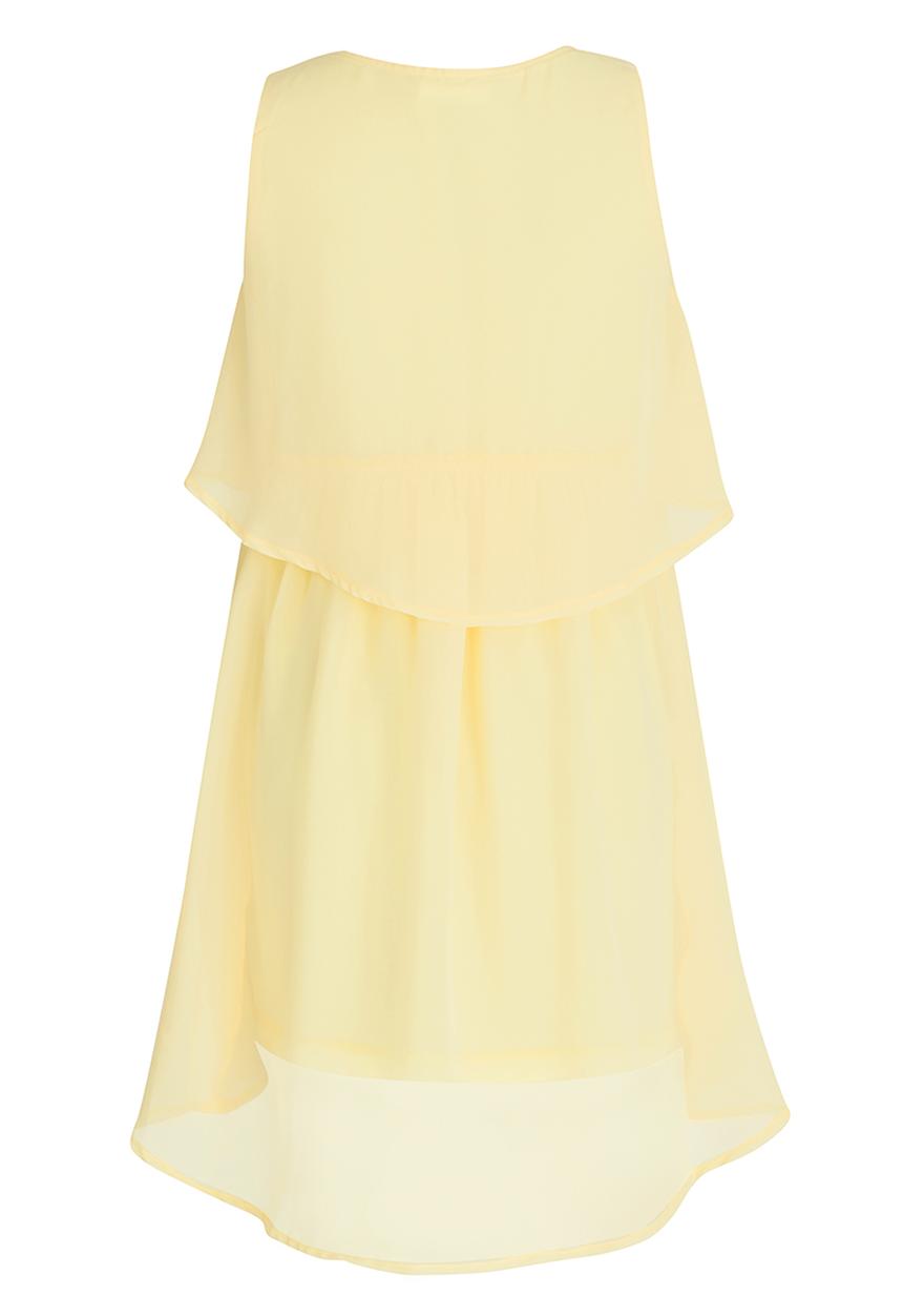 Rebel Republic - Chiffon Hi-Low Dress Yellow