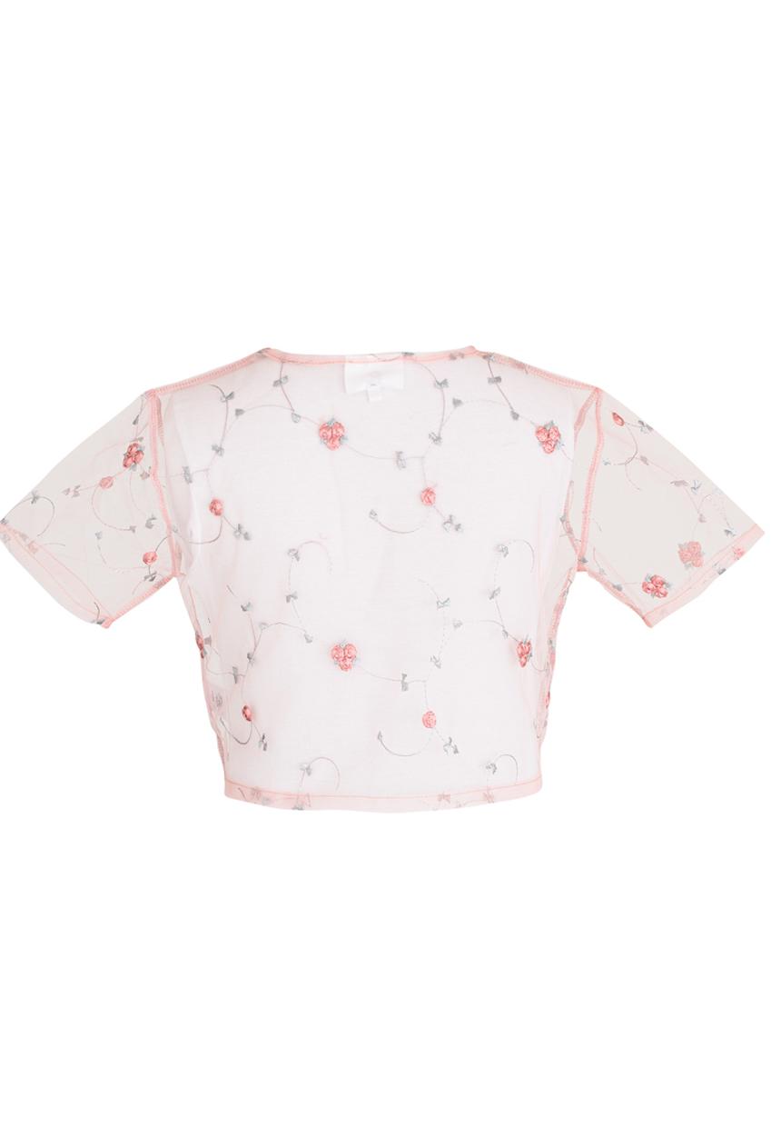 Rebel Republic - Boxy Mesh Top Mid Pink