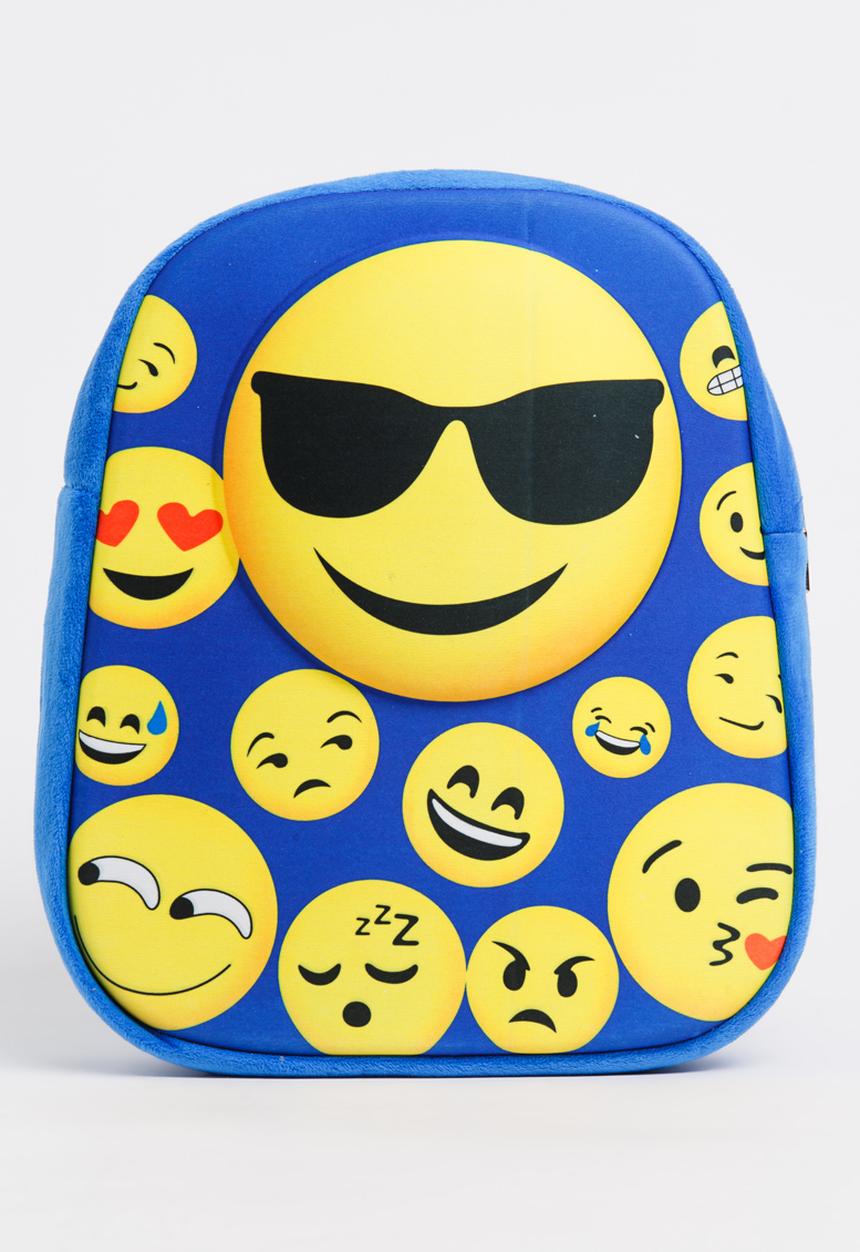 Cool Kids - Cool Face Emoji Back Pack, Cushion and Purse Multi-colour
