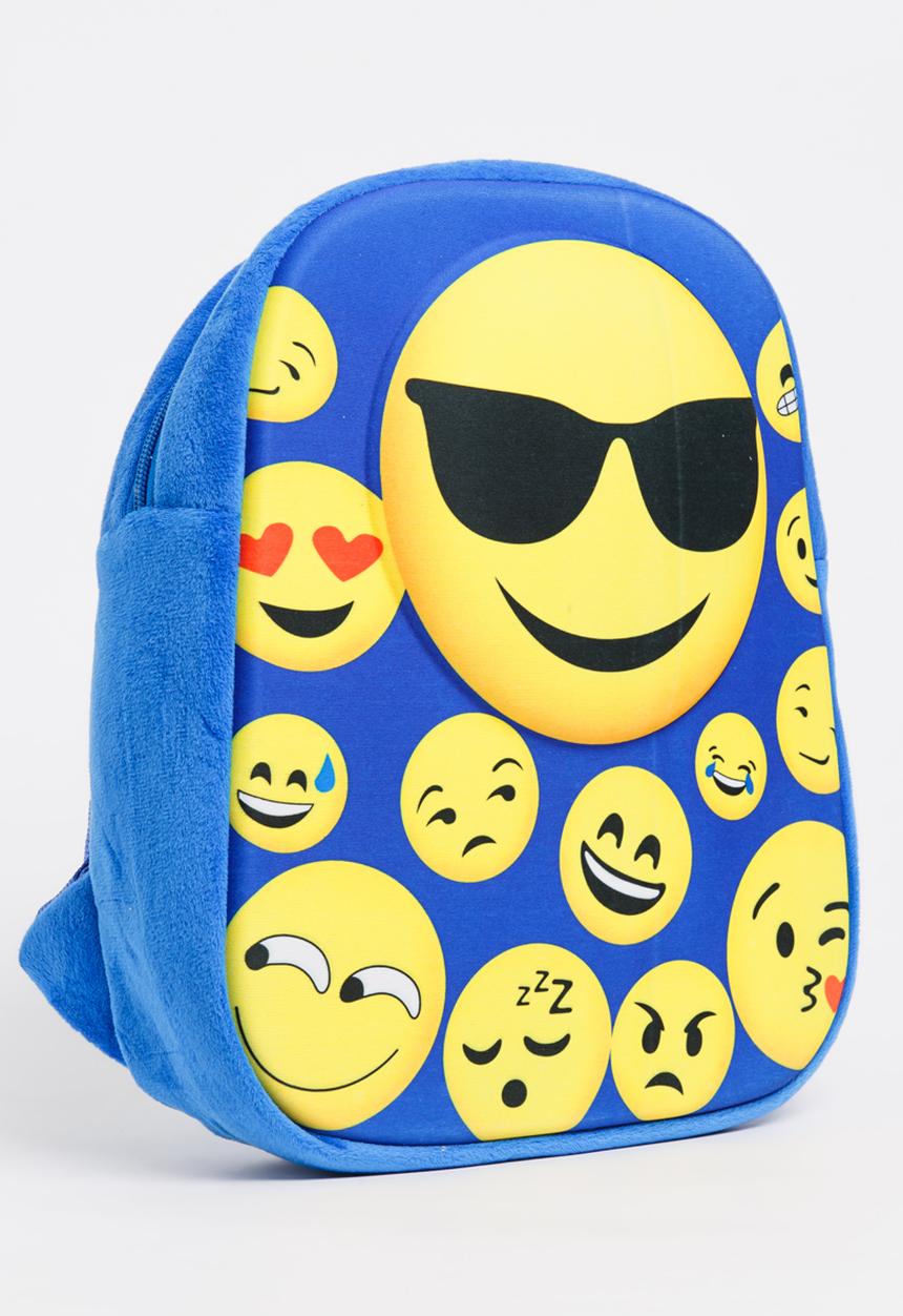 Cool Kids - Cool Face Emoji Back Pack, Cushion and Purse Multi-colour