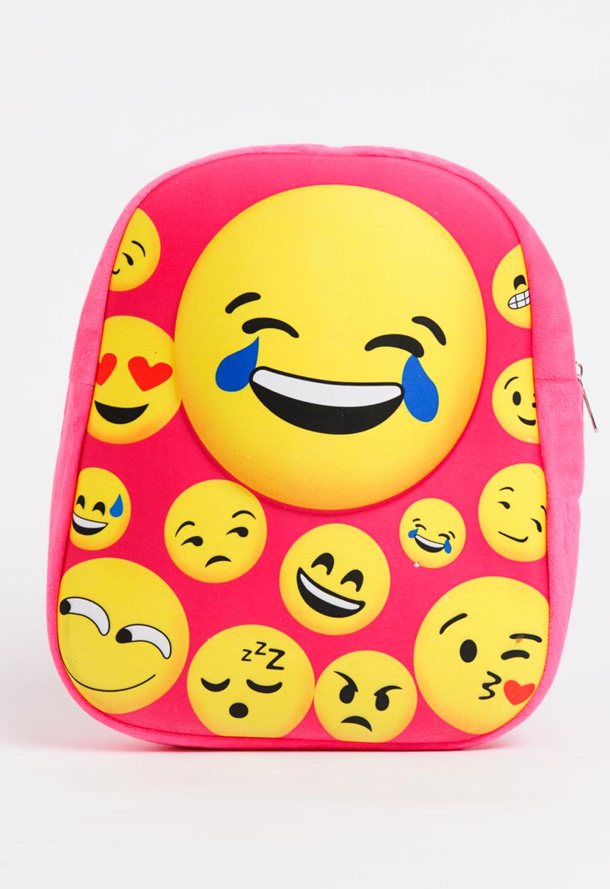 Cool Kids - Laughing Face Emoji Back Pack, Cushion and Purse Multi-colour