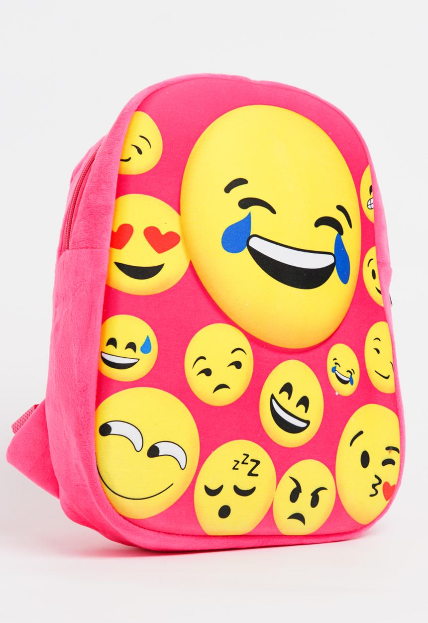 Cool Kids - Laughing Face Emoji Back Pack, Cushion and Purse Multi-colour