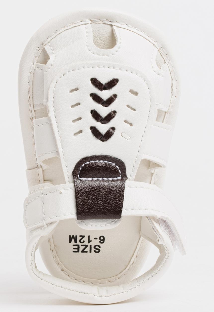 Pop Candy - Boys PU Sandals White