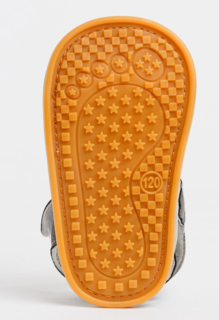 Pop Candy - Boys PU Sandals Charcoal