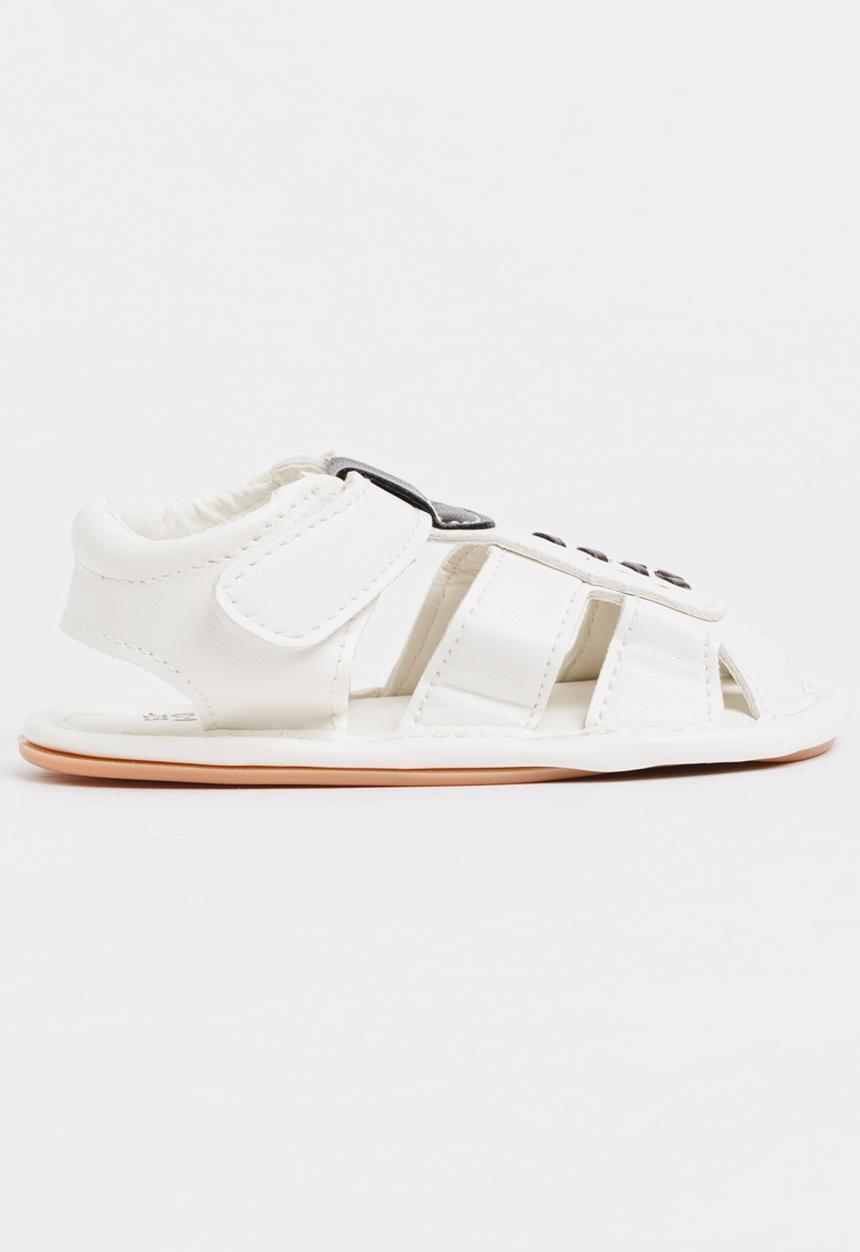 Pop Candy - Boys PU Sandals White