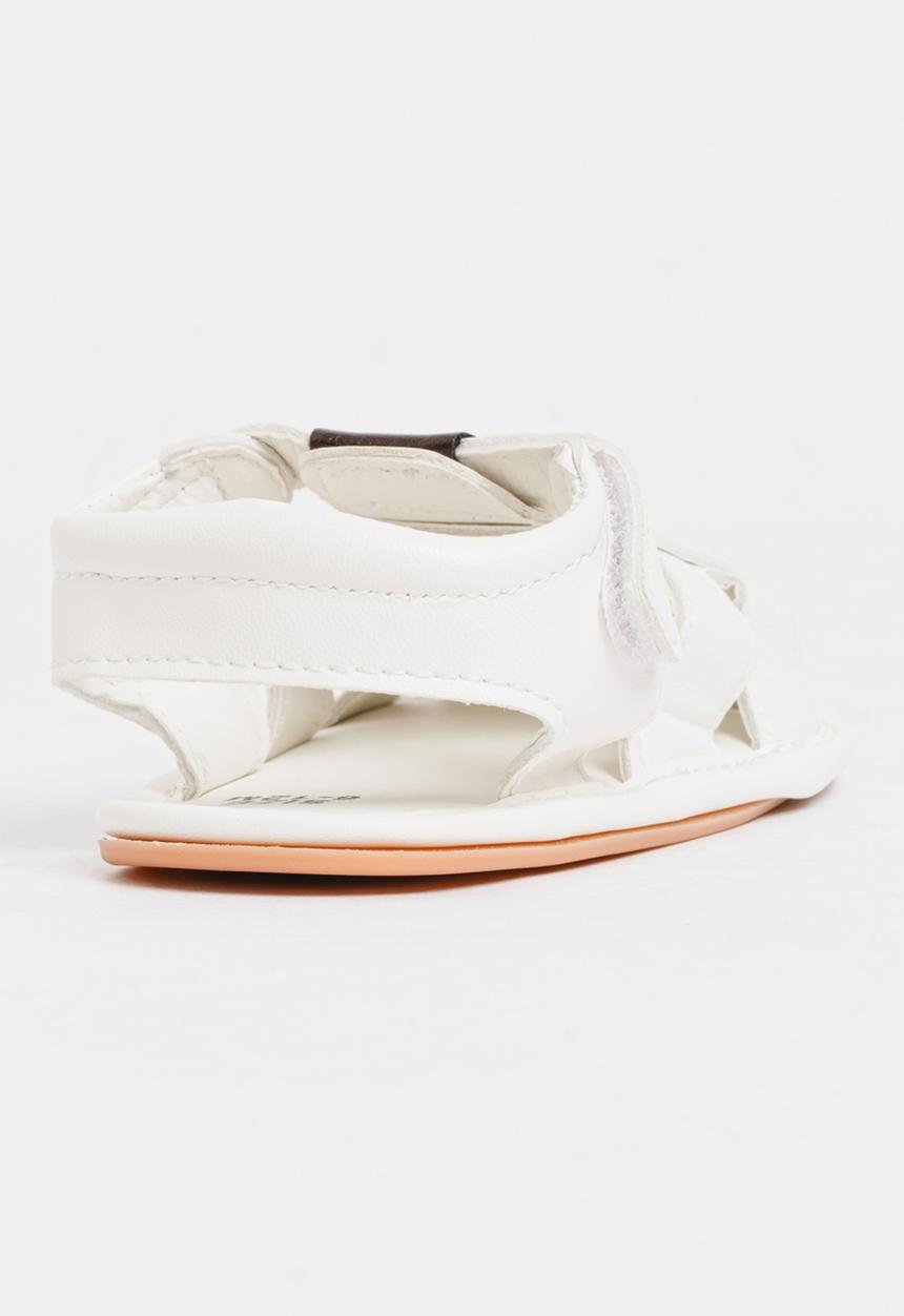 Pop Candy - Boys PU Sandals White