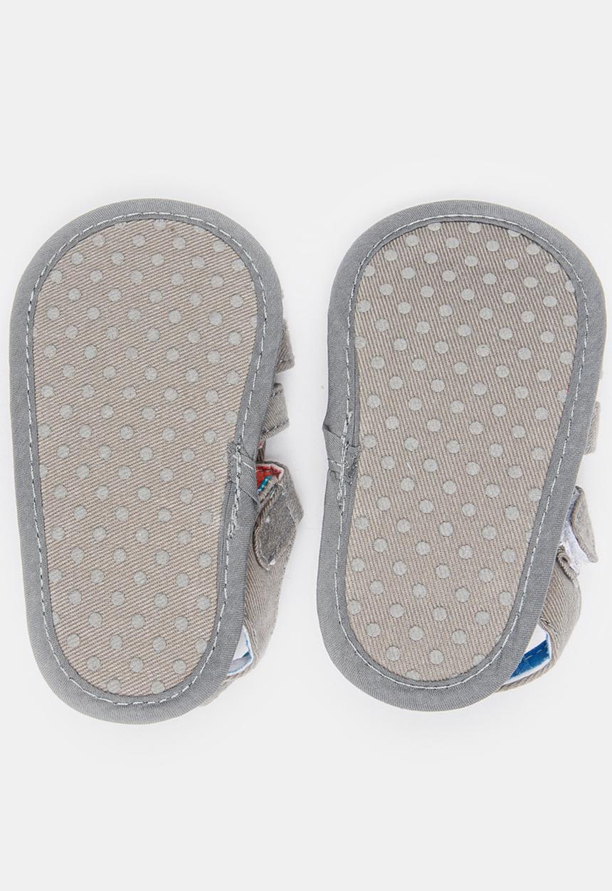 Pop Candy - Boys Canvas Sandals Grey