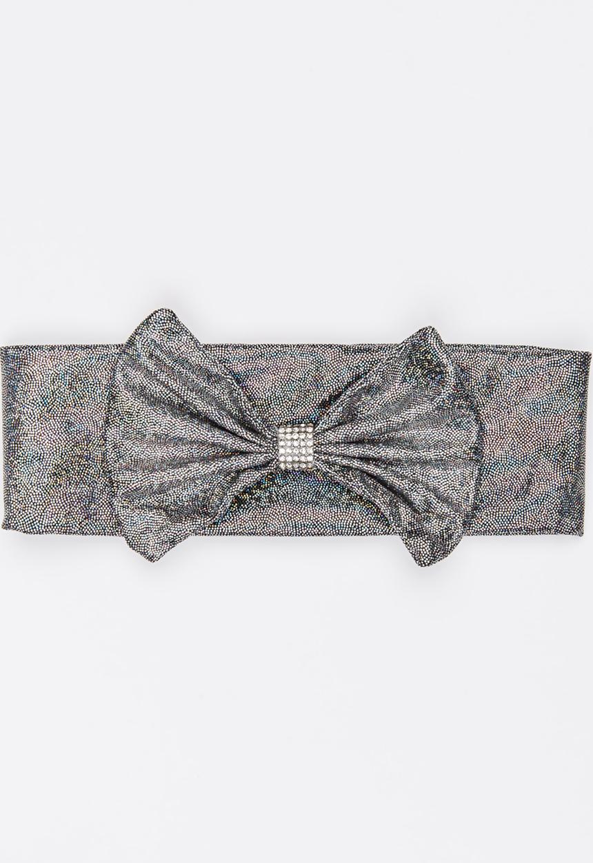 Pop Candy - Girls Bow Headband Silver