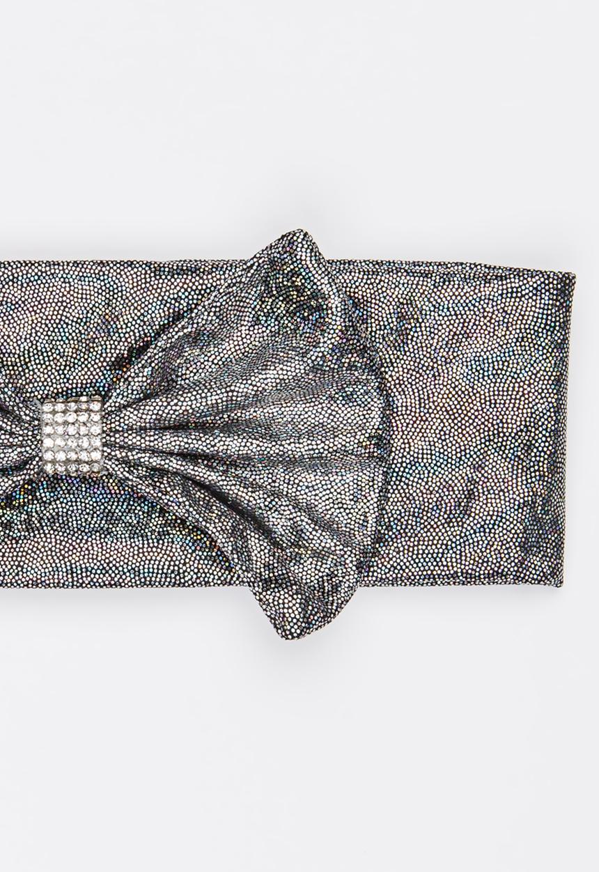 Pop Candy - Girls Bow Headband Silver