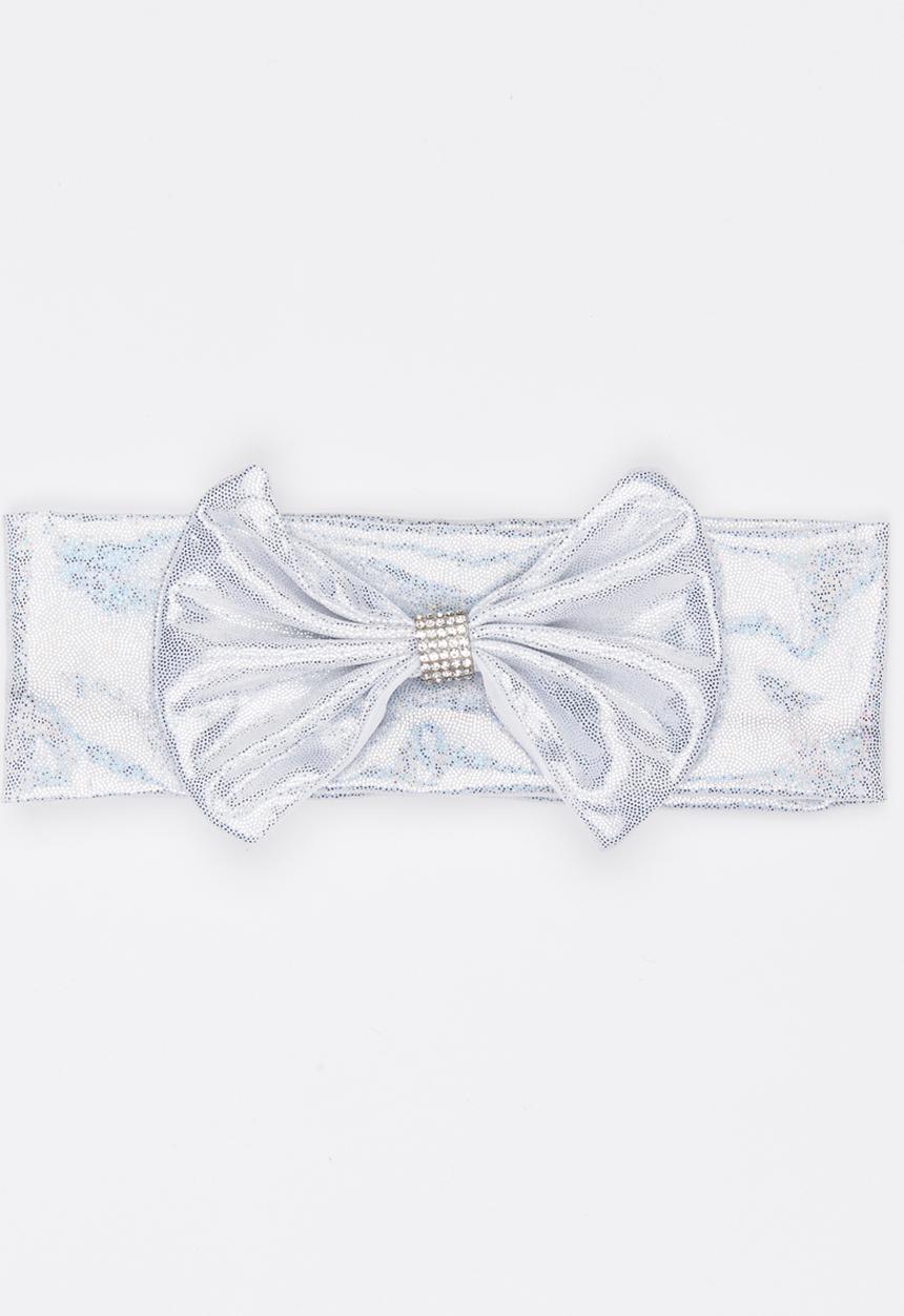 Pop Candy - Girls Bow Headband Silver