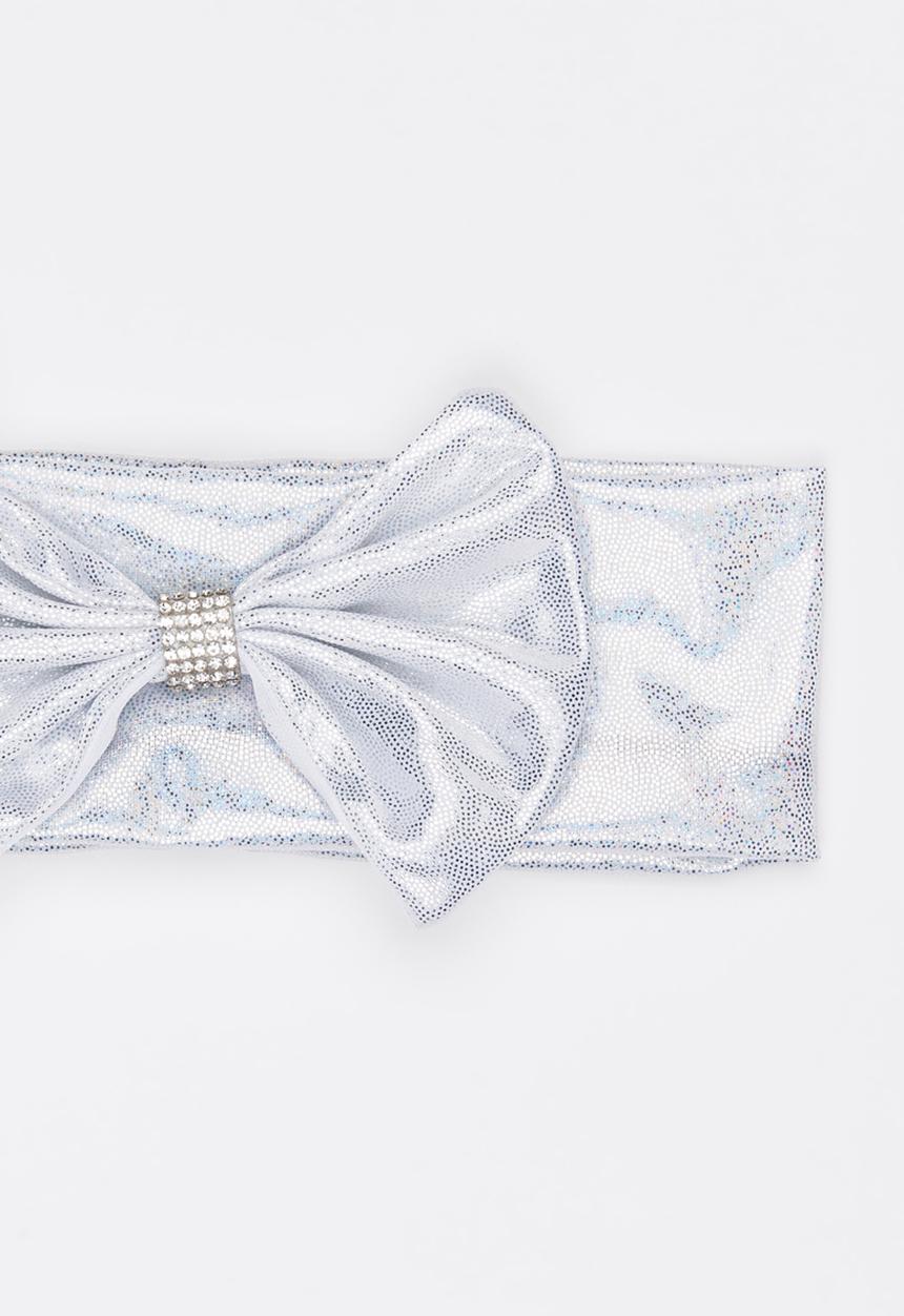 Pop Candy - Girls Bow Headband Silver
