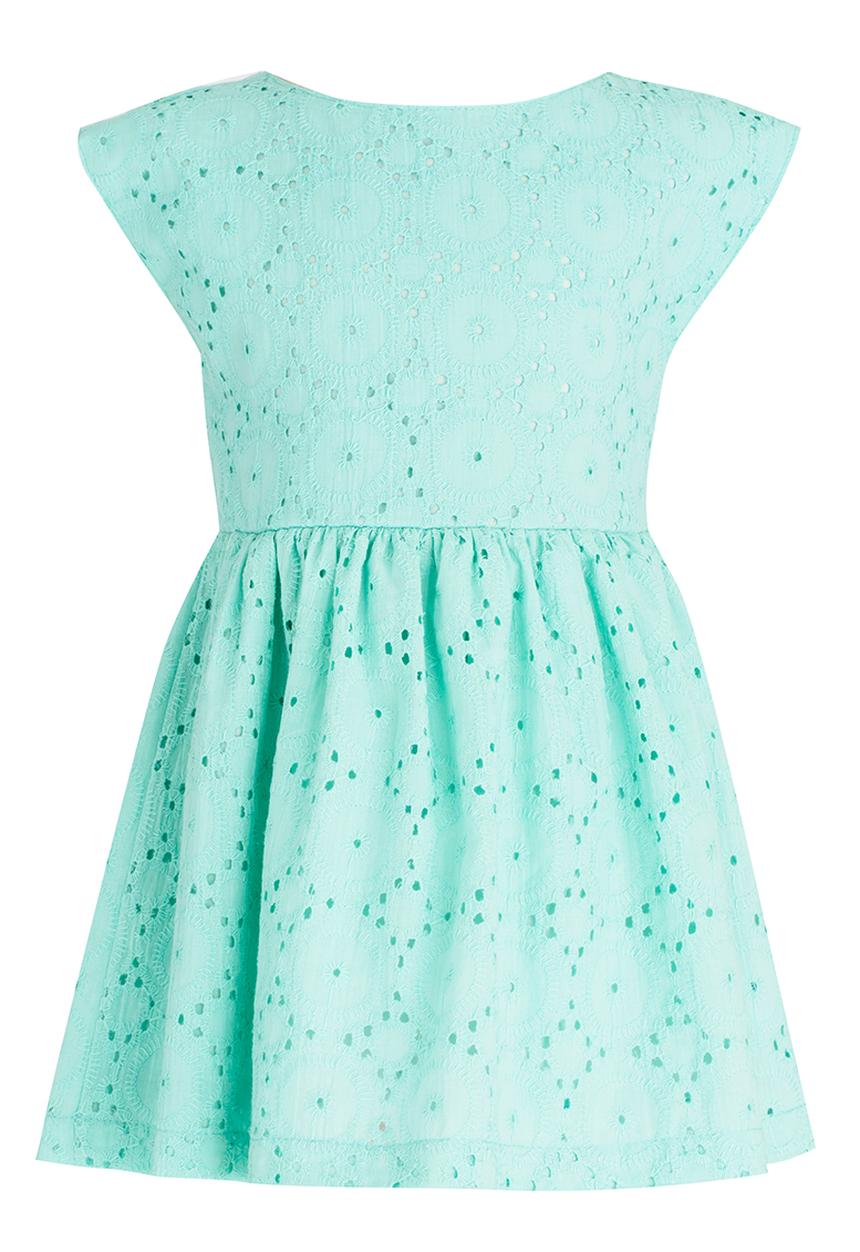 See-Saw - Anglaise Dress with Back Tie Green