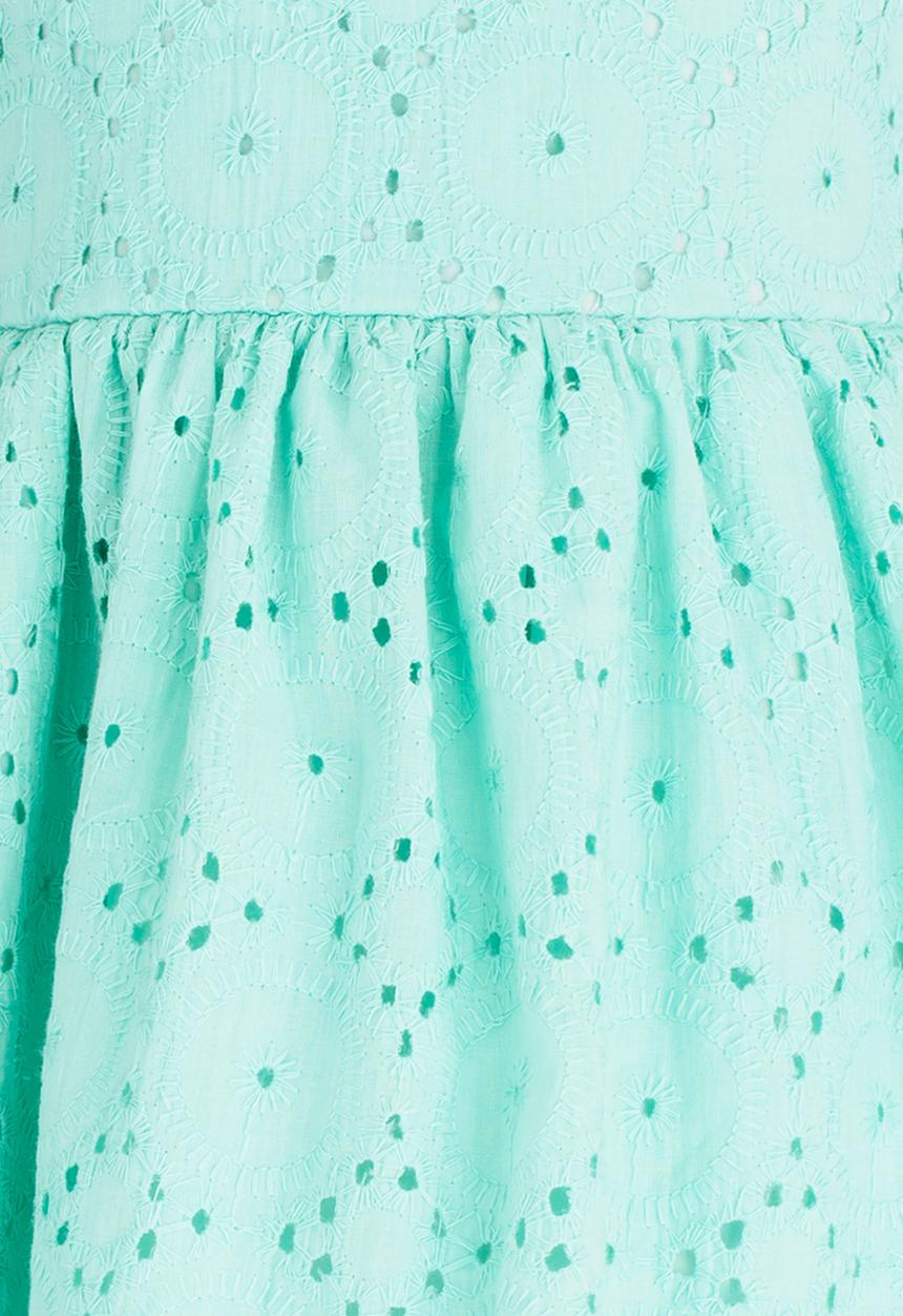 See-Saw - Anglaise Dress with Back Tie Green