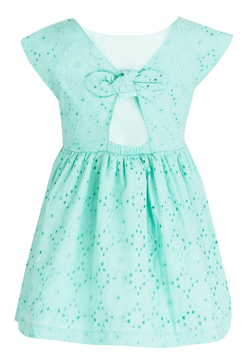 See-Saw - Anglaise Dress with Back Tie Green