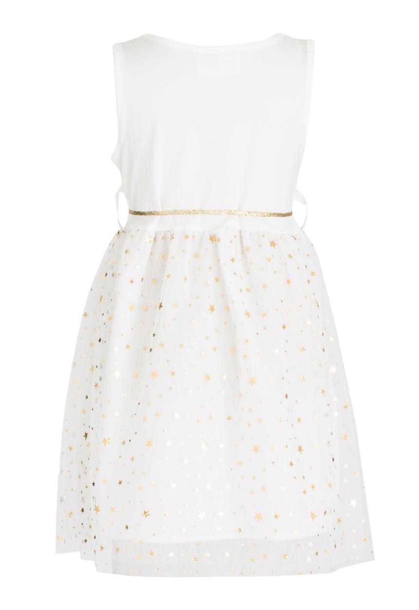 Pop Candy - Star Mesh Dress White